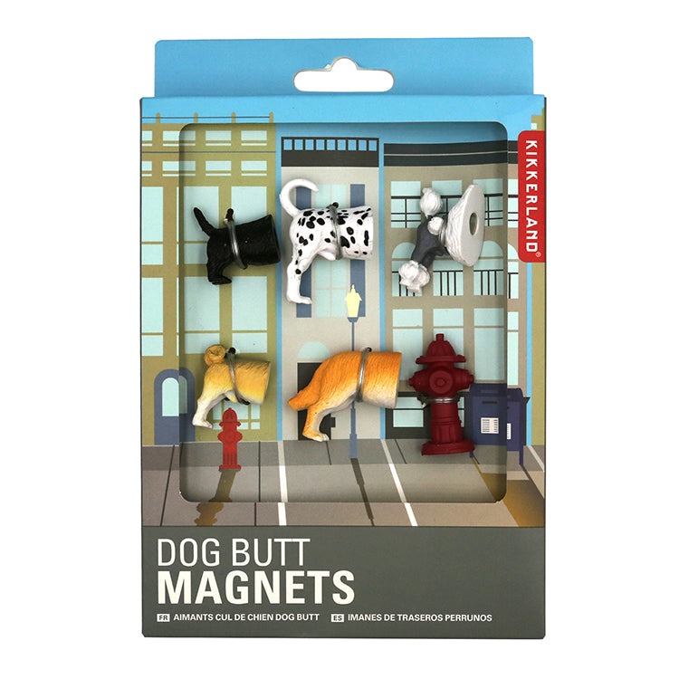 Kikkerland Home Dog Butt Kühlschrankmagnete 6er Set
