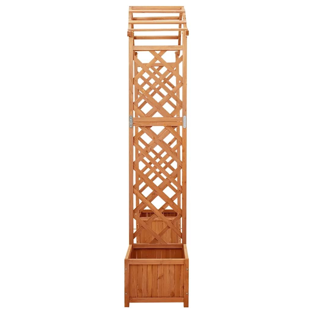 vidaXL Rosenbogen Tannenholz 175x40x204 cm Pergola braun