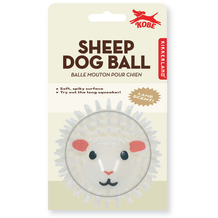 Kikkerland Kobe Sheep Hundespielzeug Ball Lamm-Duft