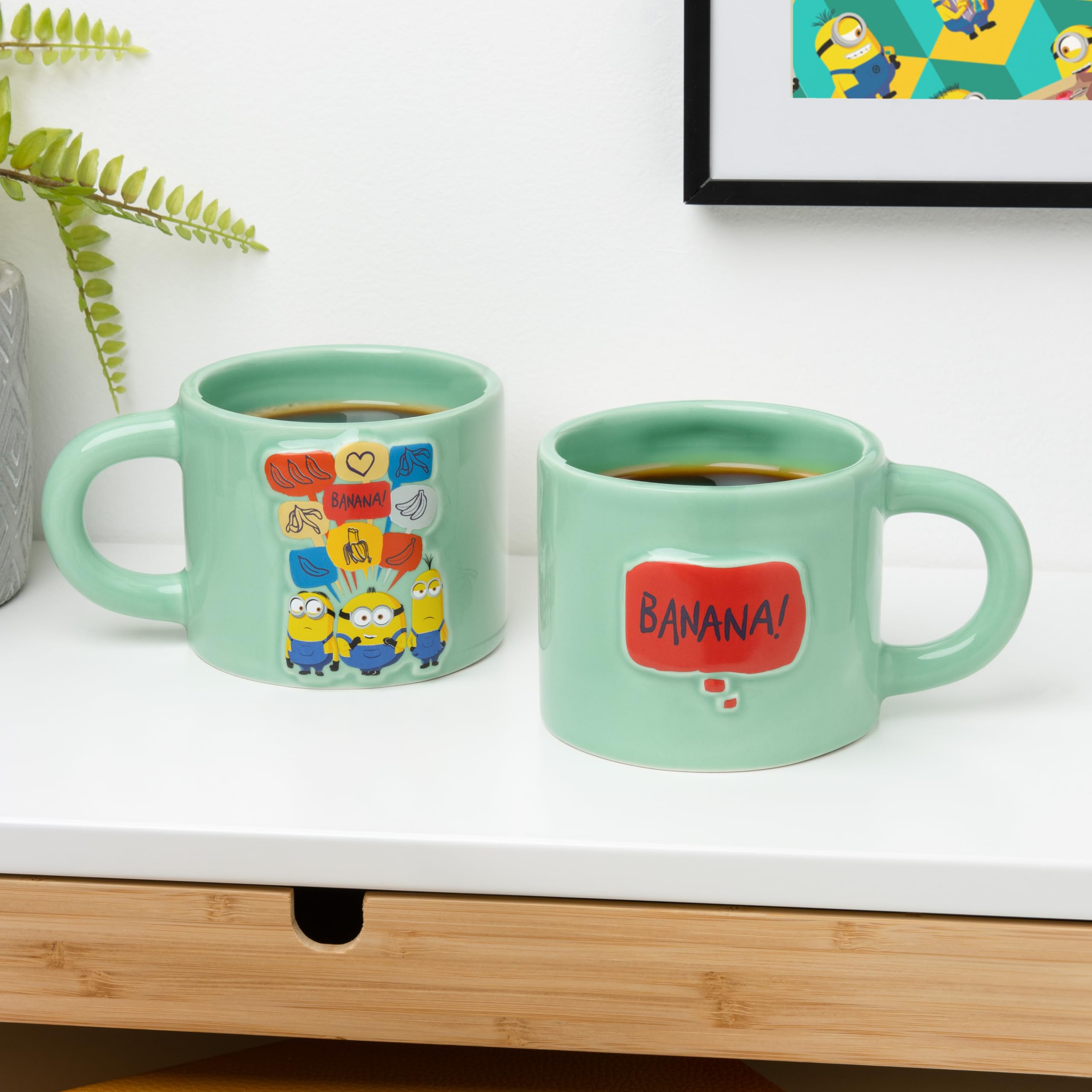 Paladone Minions Relief-Tasse Keramik 400ml Pastellgrün
