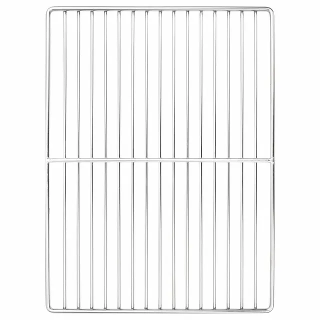 vidaXL Grillrost 40x30 cm Edelstahl Silber rechteckig