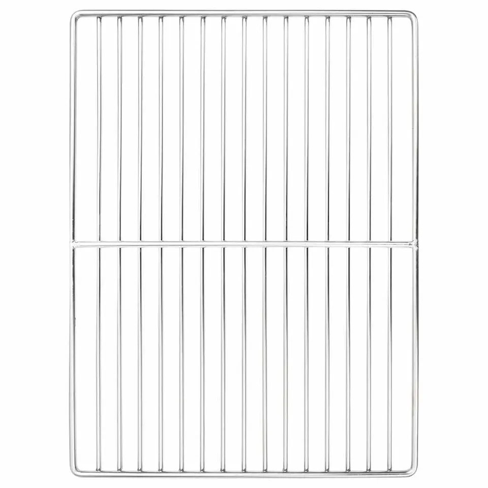 vidaXL Grillrost 40x30 cm Edelstahl Silber rechteckig