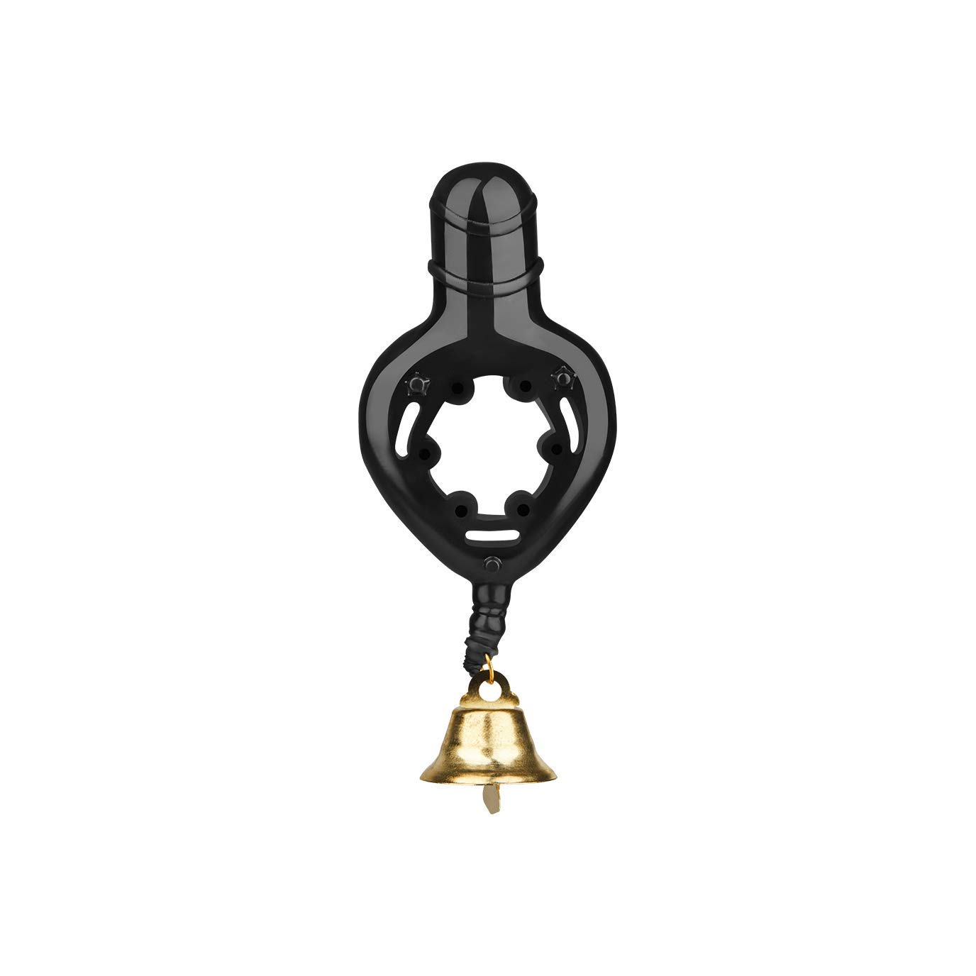 EIS Sextoys Penisring mit Glöckchen 2-5 cm schwarz genoppt