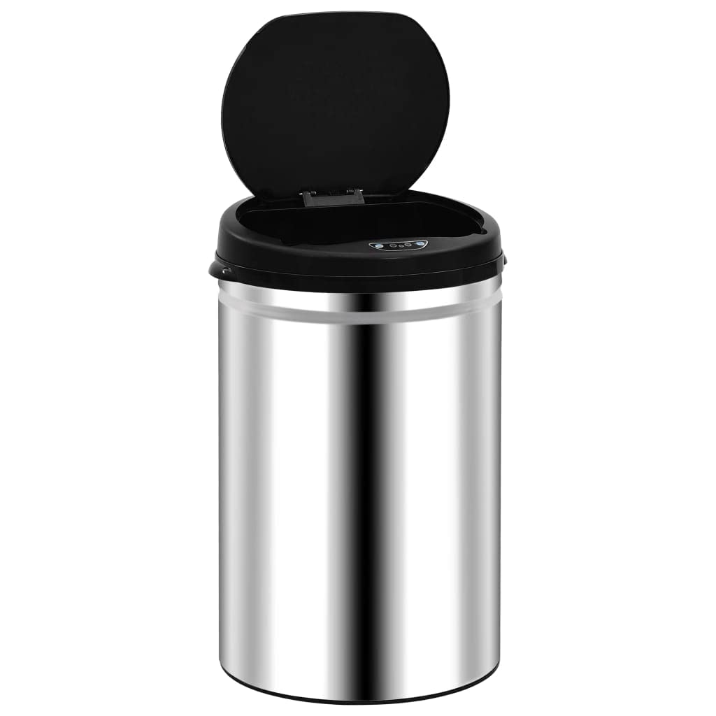 vidaXL Sensor Mülleimer 30 L Edelstahl Automatisch Silber