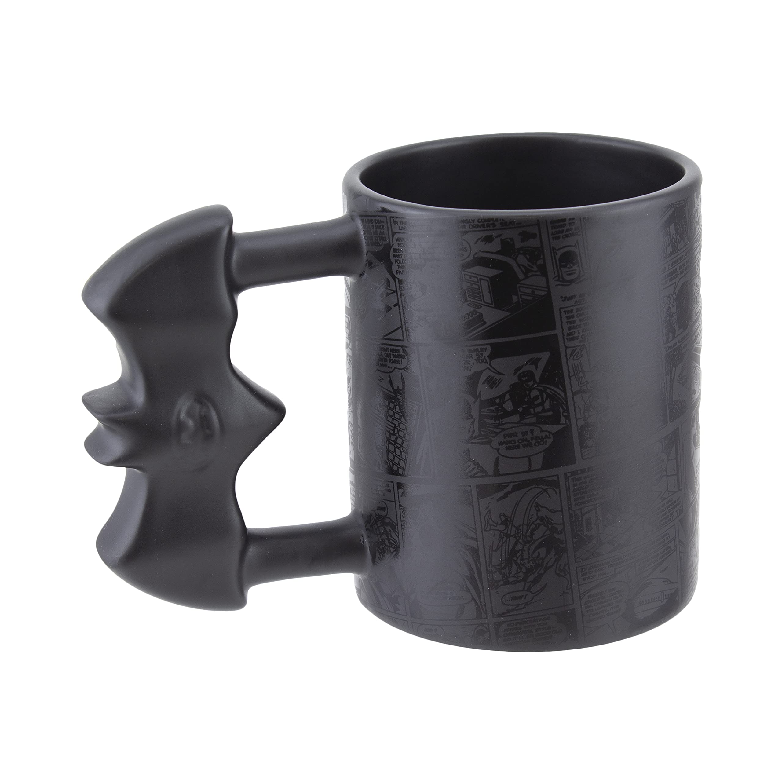 Paladone Drinkware Batman Becher Modern Batarang-Griff 450 ml schwarz