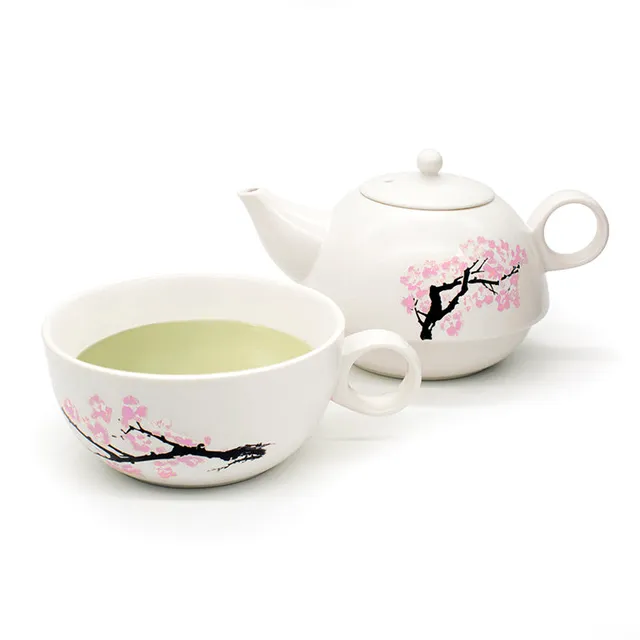 Kikkerland Kitchen Blossom Morph Teapot Teekanne mit Tasse