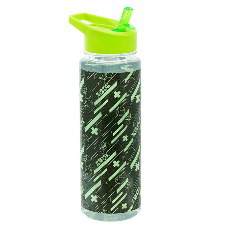 Paladone Xbox Farbwechsel Trinkflasche 650 ml mit Strohhalm