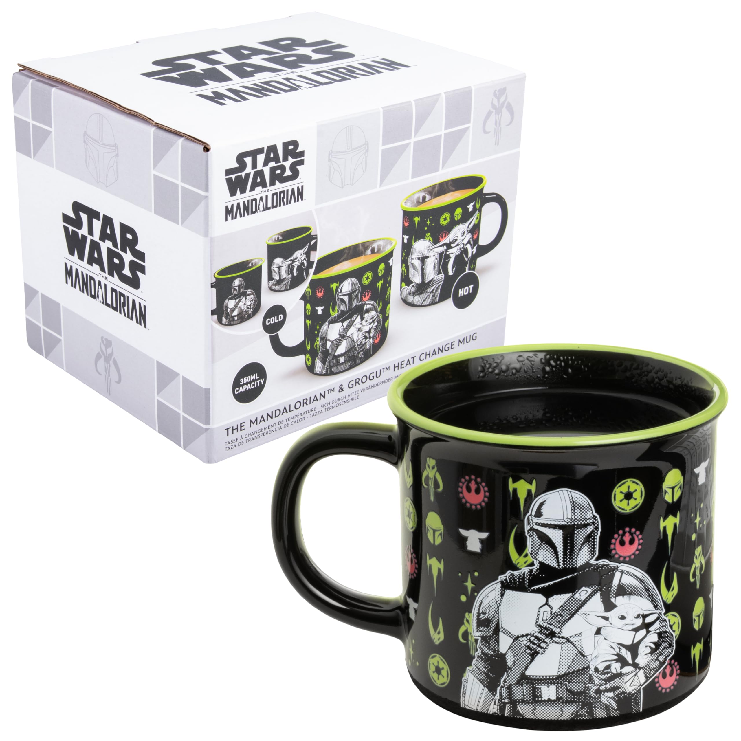 Paladone Drinkware Star Wars Mandalorian Tasse 350ml Wärmeeffekt