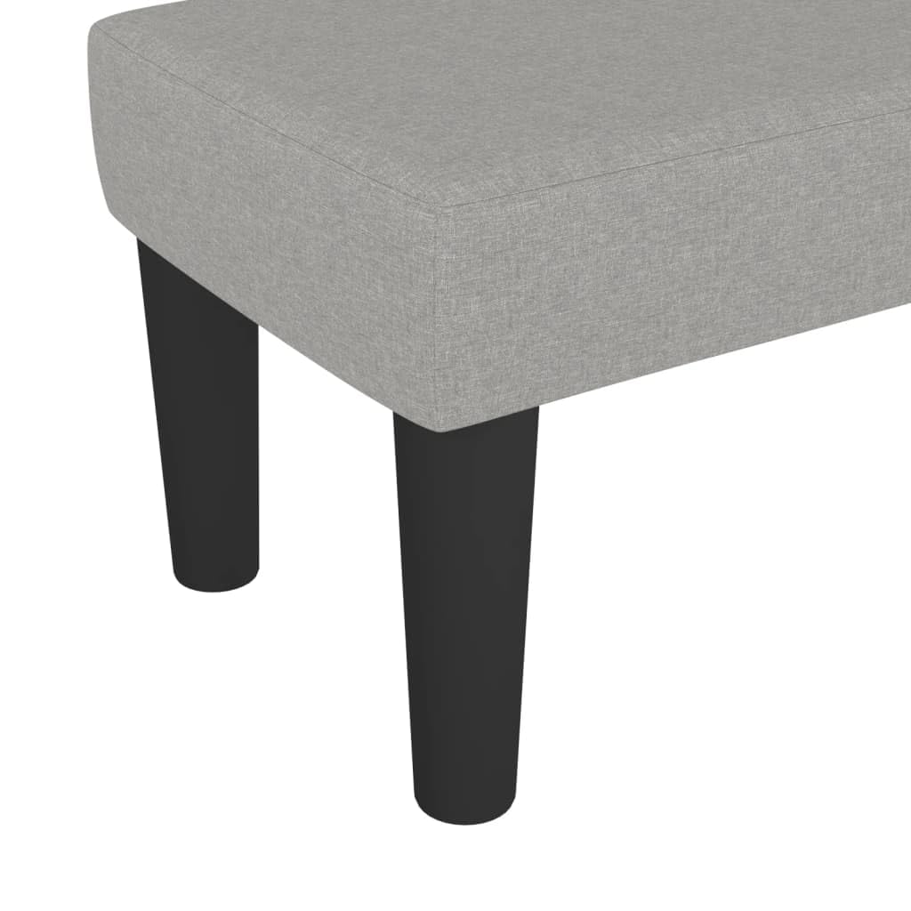 vidaXL Sitzbank Polsterbank Hellgrau 70x30x30 cm Stoff