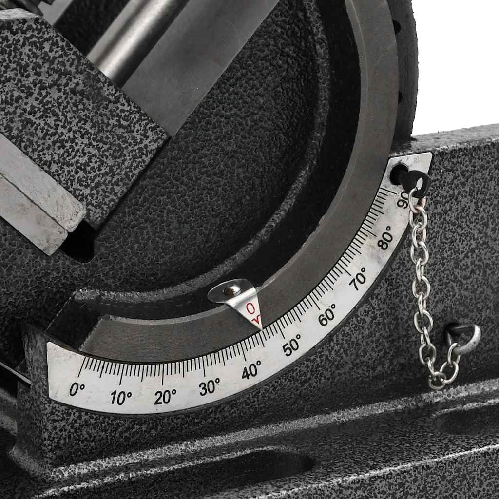 vidaXL Maschinenschraubstock kippbar 110 mm Gusseisen
