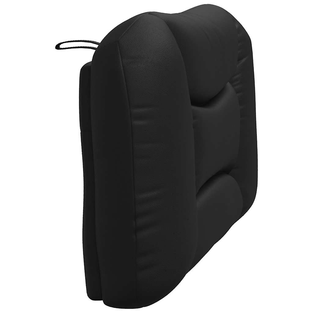 vidaXL Hvar Kopfteilkissen 100 cm Schwarz Kunstleder