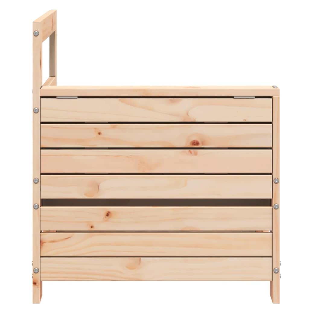 vidaXL Heim & Garten Gartensofa Kiefer Mittelsofa mit Tisch