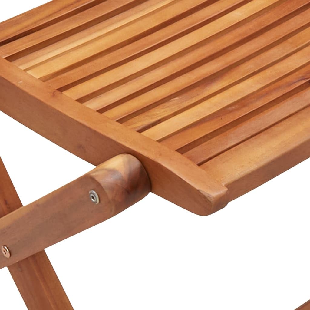 vidaXL Klappstühle Akazie 2 Stück Massivholz Garten 110 kg