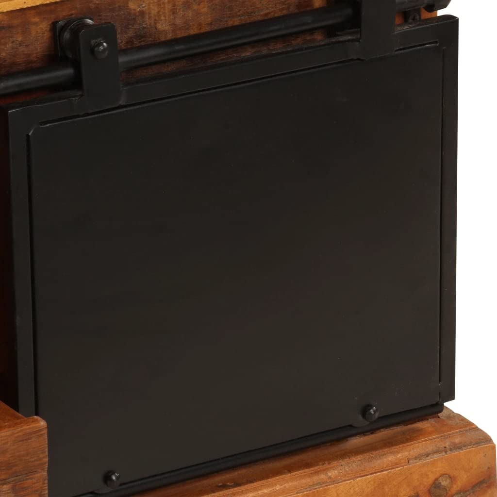 vidaXL Möbel TV-Schrank 110x30x45 cm Altholz Massiv Lowboard