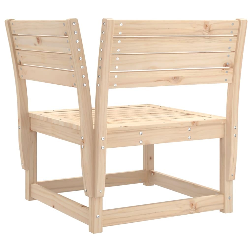 vidaXL Garten-Ecksofa 73x73x78 cm Kiefer Natur