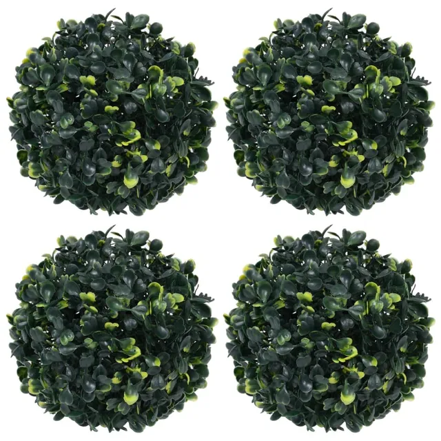 vidaXL Buchsbaumkugel Künstlich 12 cm 4er Set Wetterfest