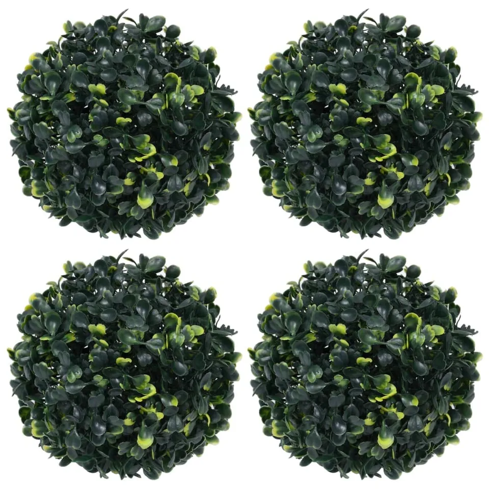 vidaXL Buchsbaumkugel Künstlich 12 cm 4er Set Wetterfest