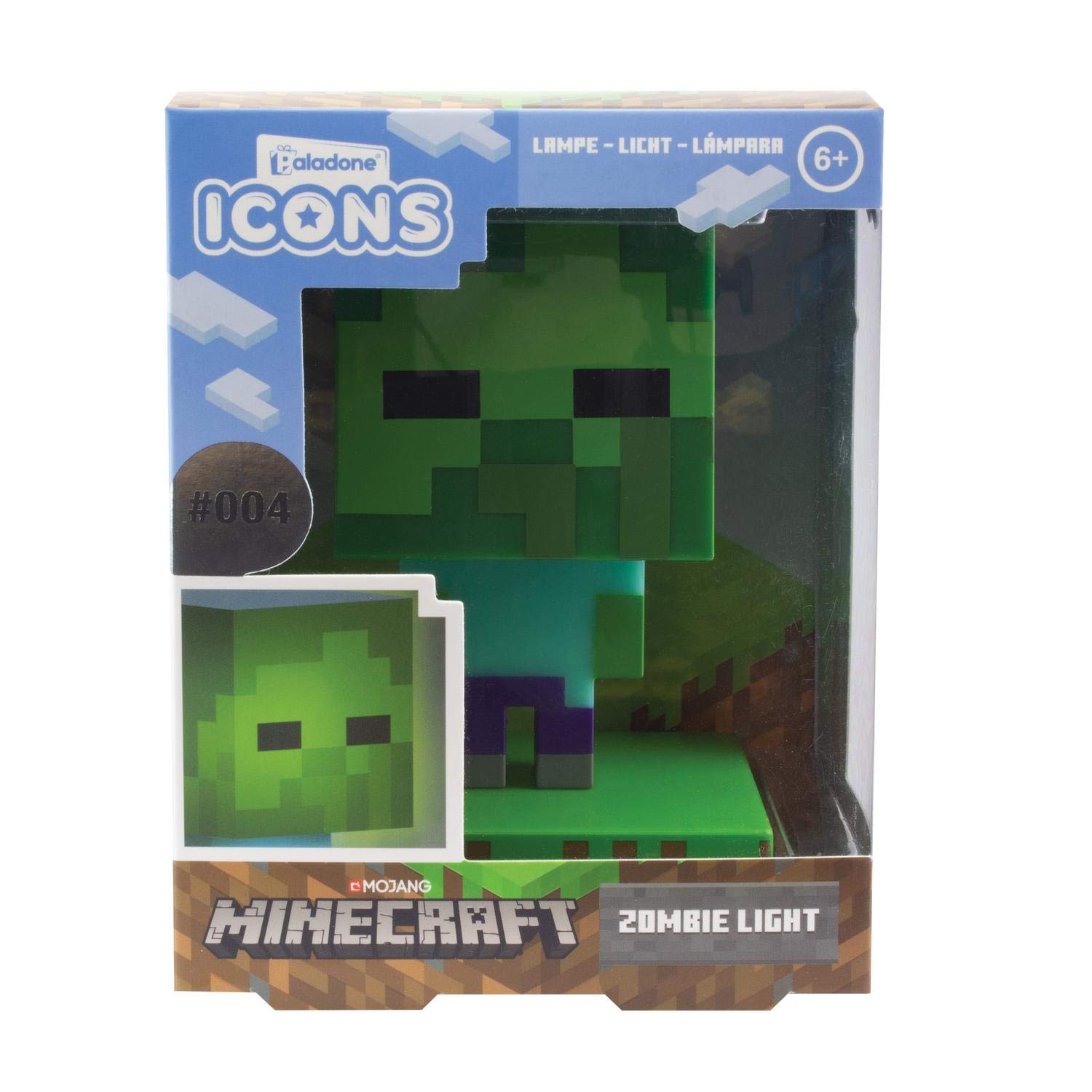Paladone Minecraft Zombie Nachtlicht Batterie 10cm