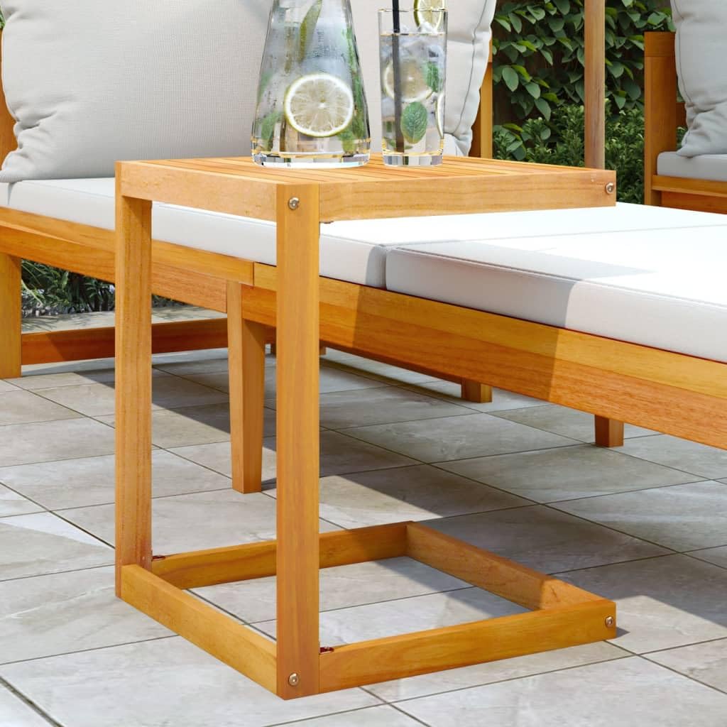 vidaXL Heim & Garten C-Tisch Akazie 42x40x50 cm Beistelltisch