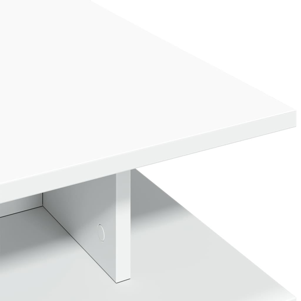 vidaXL Couchtisch Weiß 102x55x35 Holzwerkstoff mit Ablage