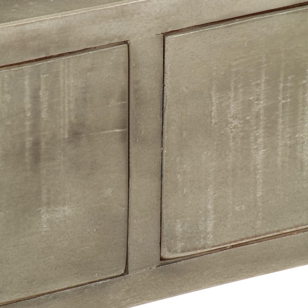 vidaXL Möbel Konsolentisch 110x35x76 Grau Mango 3 Schubladen