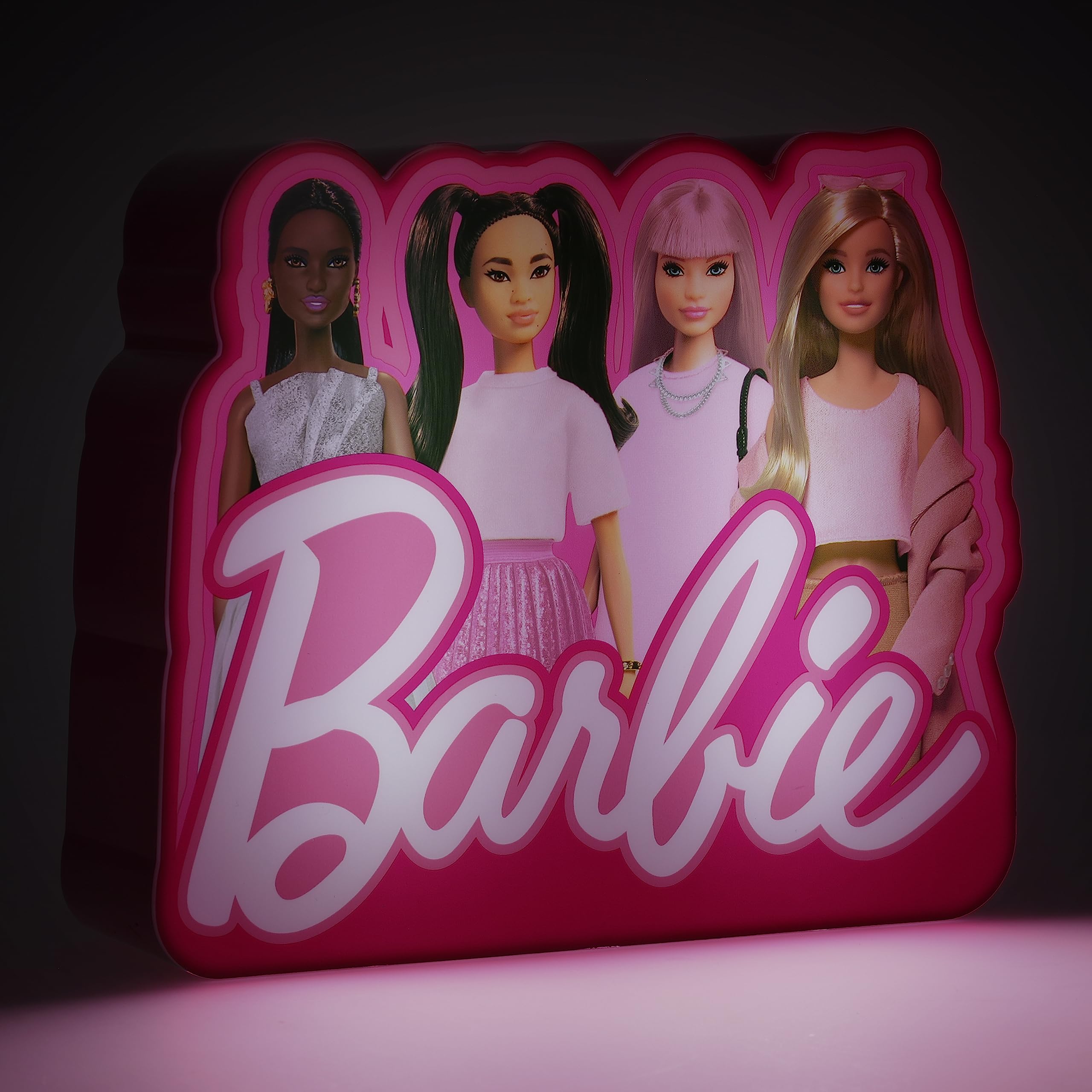 Paladone Lighting Barbie Box Licht 16 cm batteriebetrieben rosa