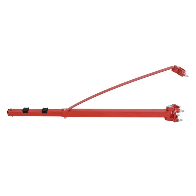 vidaXL Schwenkarm Seilwinde 300-600 kg Stahl Rot 180°