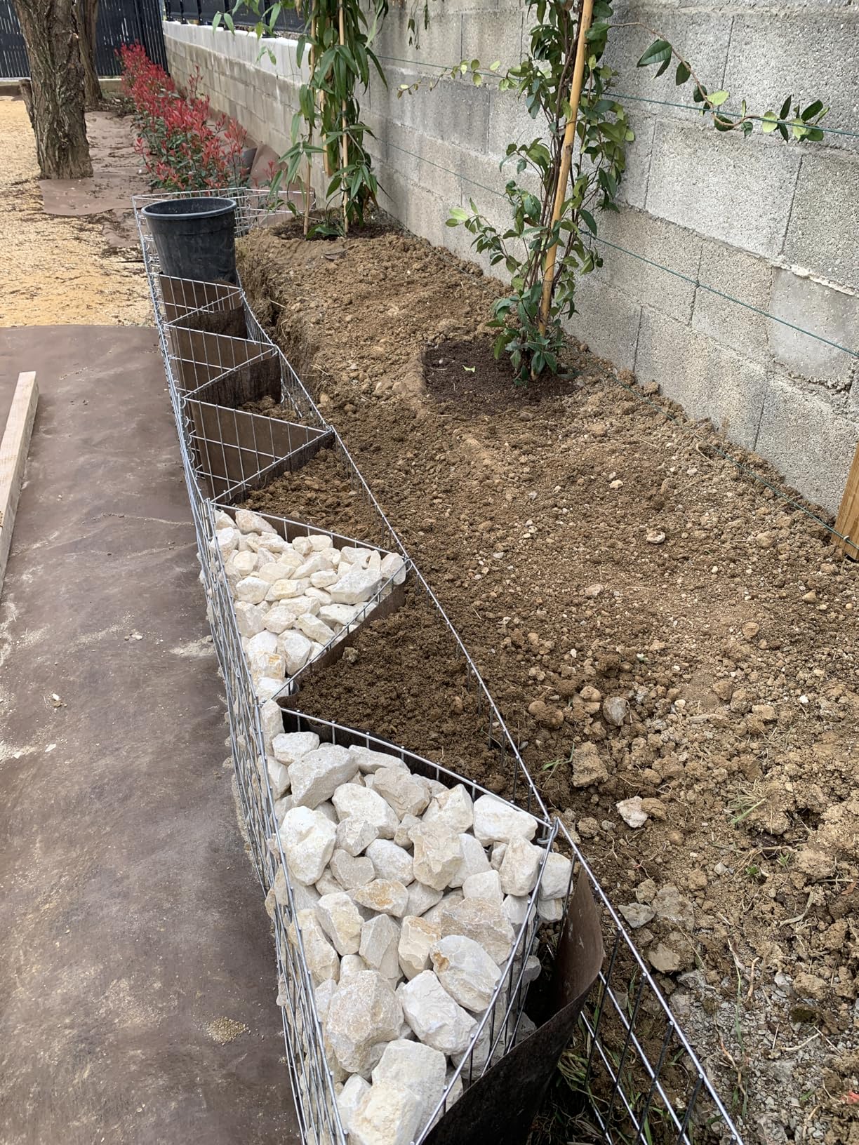 vidaXL Gabionenkorb Hochbeet Stahl 300x30x50 cm verzinkt