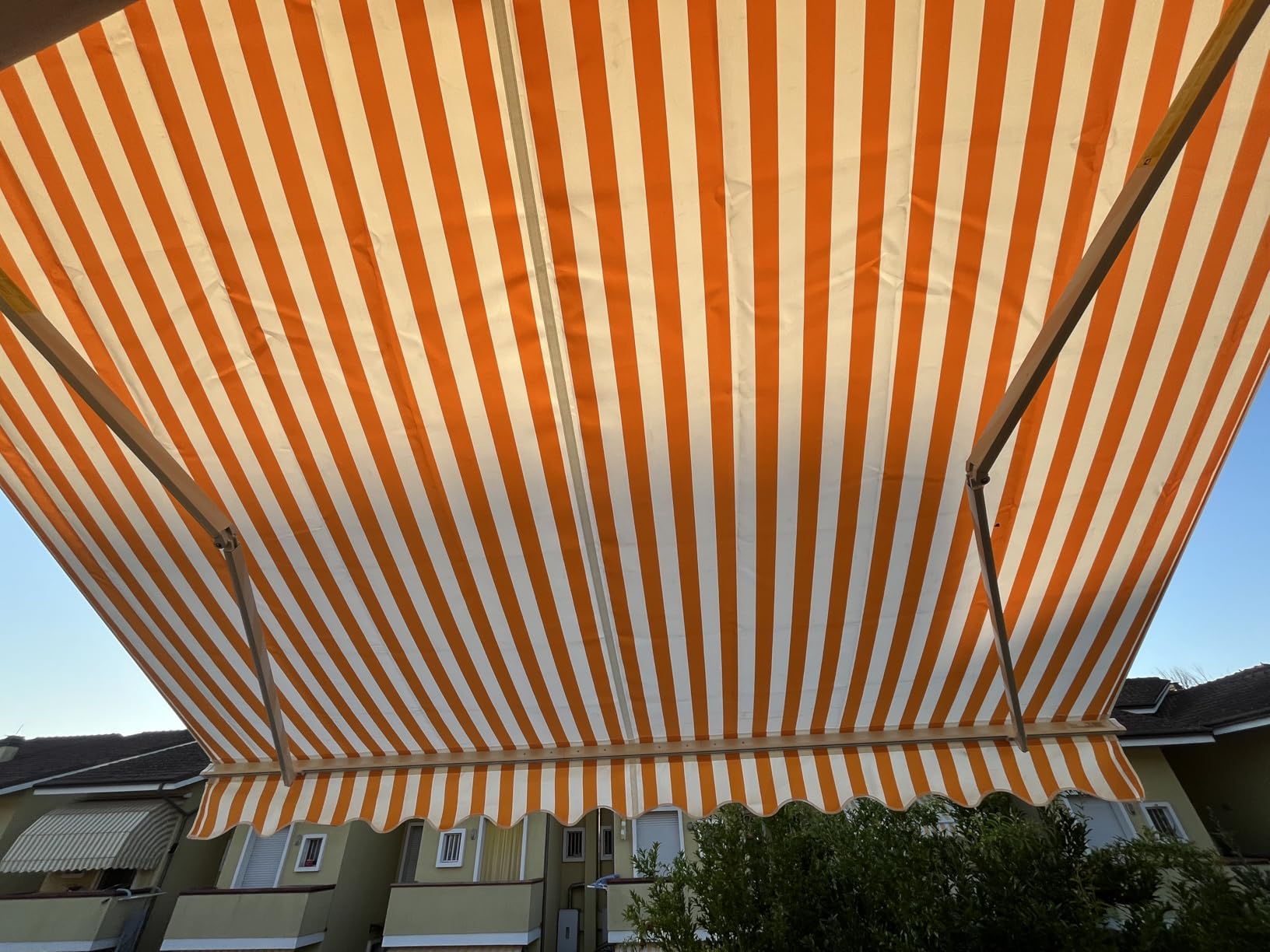 vidaXL Markise 450x350cm Anthrazit-Weiß manuell Alu