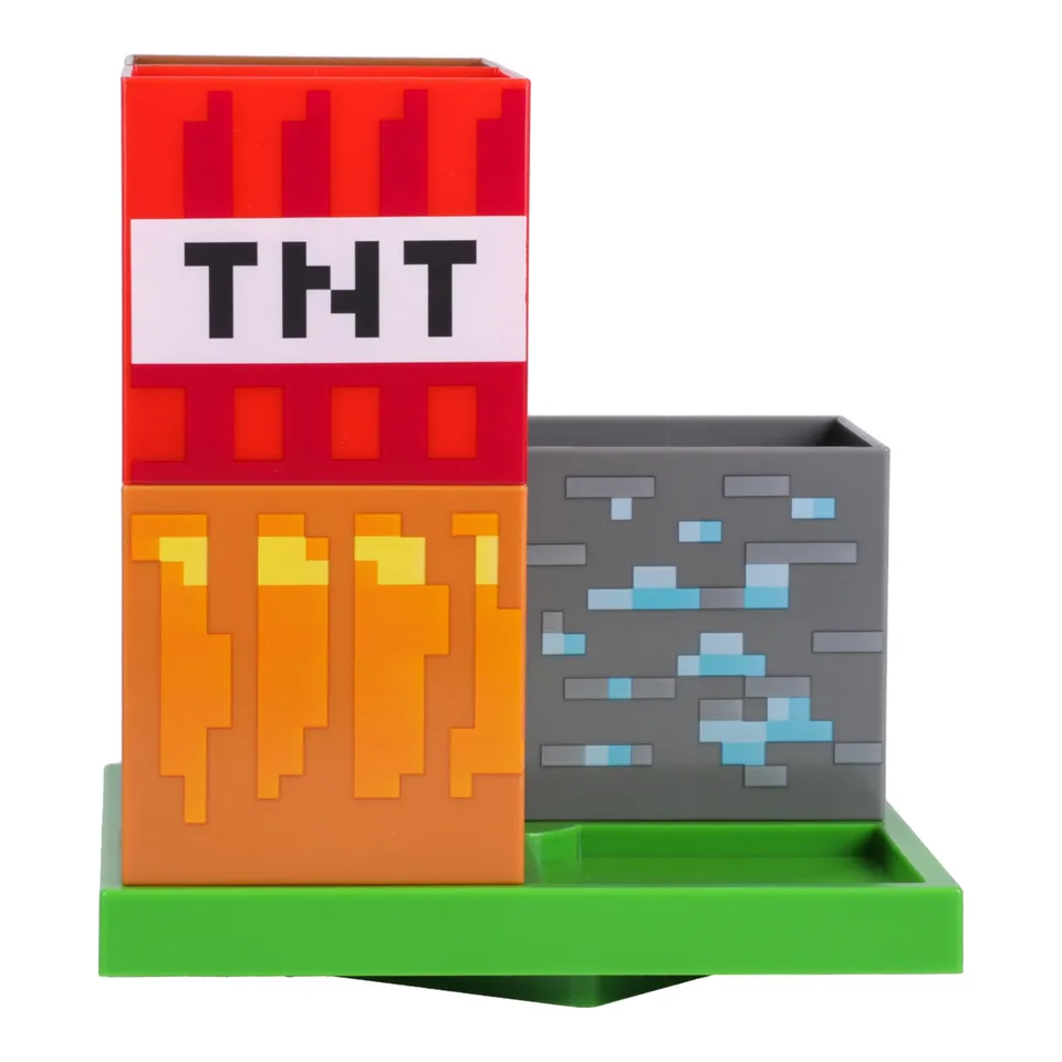 Paladone Homeware Minecraft Schreibtisch-Organizer 15 cm Modular