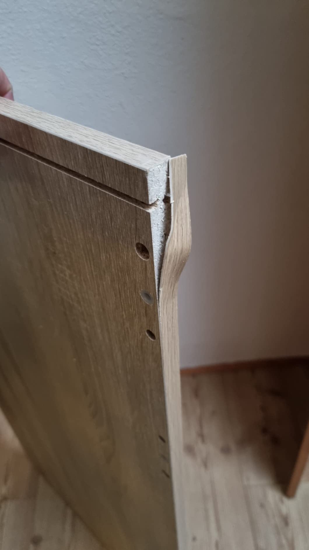 vidaXL Bartisch mit Schrank 115x59x200 cm Weiß Holzwerkstoff
