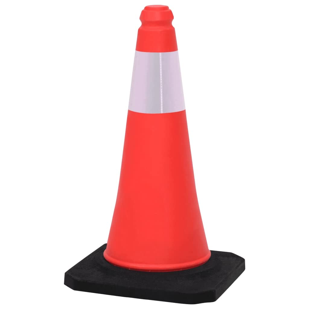 vidaXL Leitkegel 4x 50cm HDPE rot reflektierend Set