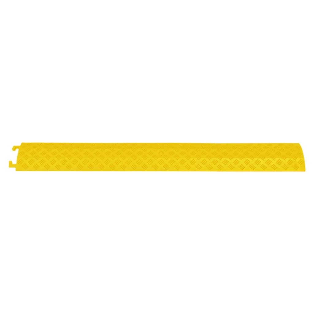 vidaXL Kabelbrücken Gelb PVC 98,5 cm 2 Stück