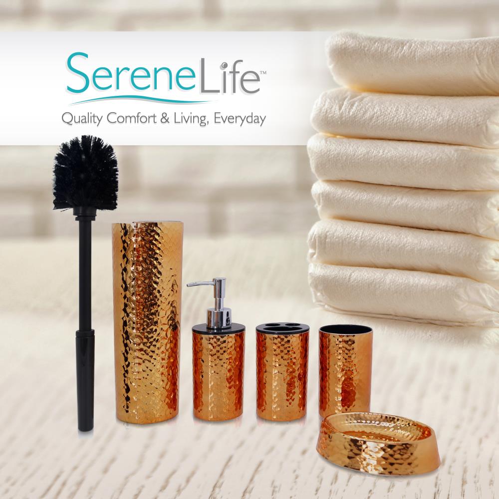 Serenelife Bathroom Badset 5-tlg bronze modern