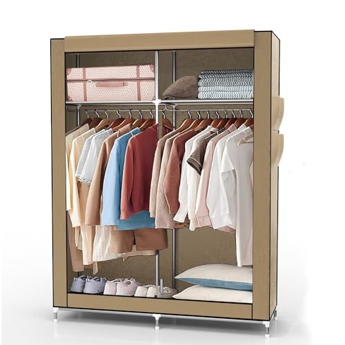 Intirilife Faltschrank 108x170x45 creme beige Reissverschluss
