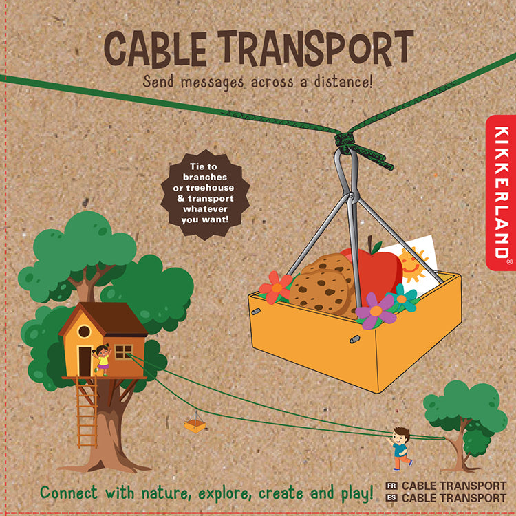 Kikkerland Huckleberry Cable Transport Seilbahn Spielzeug