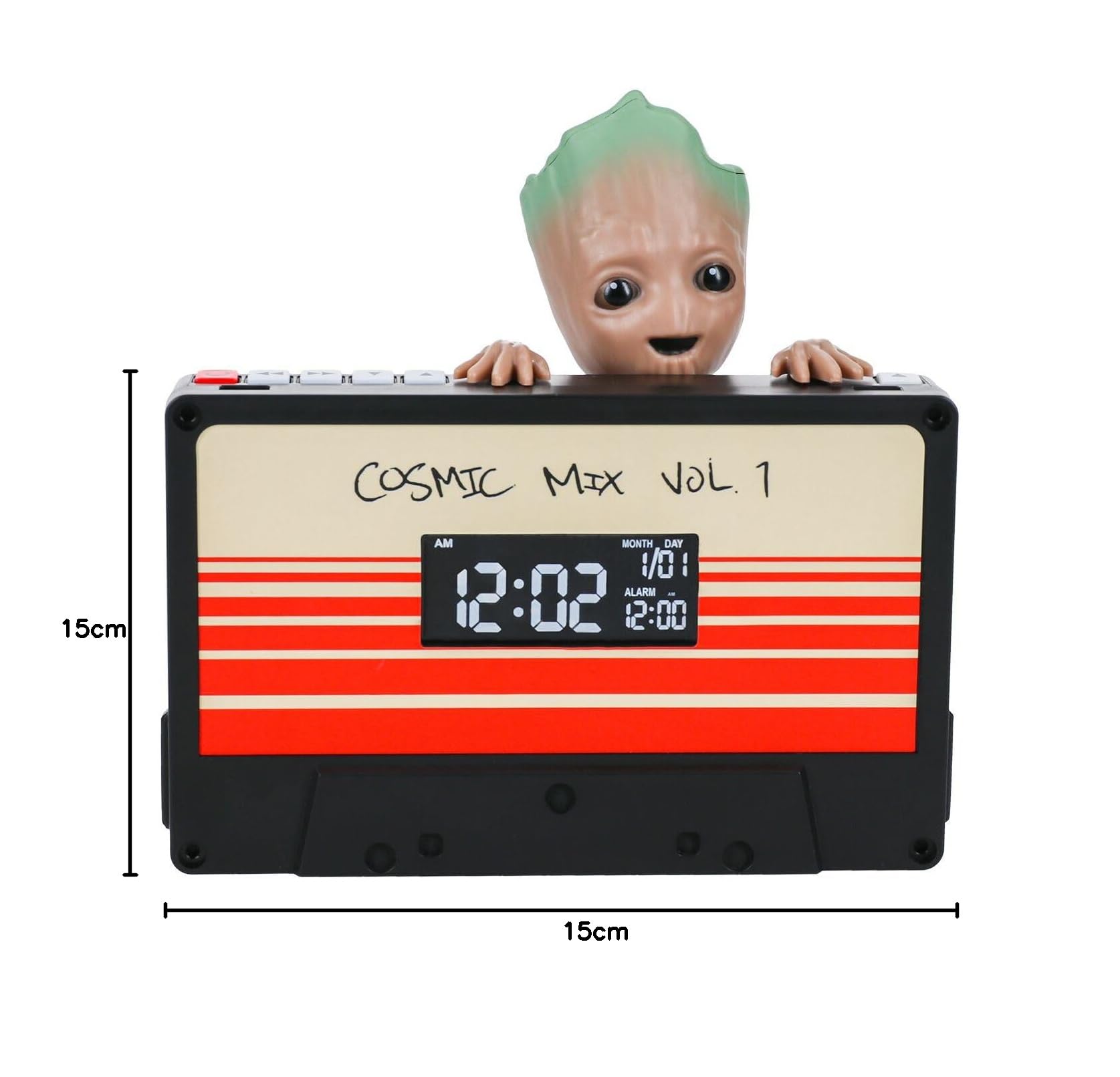 Paladone Marvel Groot Wecker Digitaluhr 14,6 cm Sound
