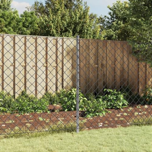 vidaXL Heim & Garten Zaunpfosten 15 Stk 120 cm Silber