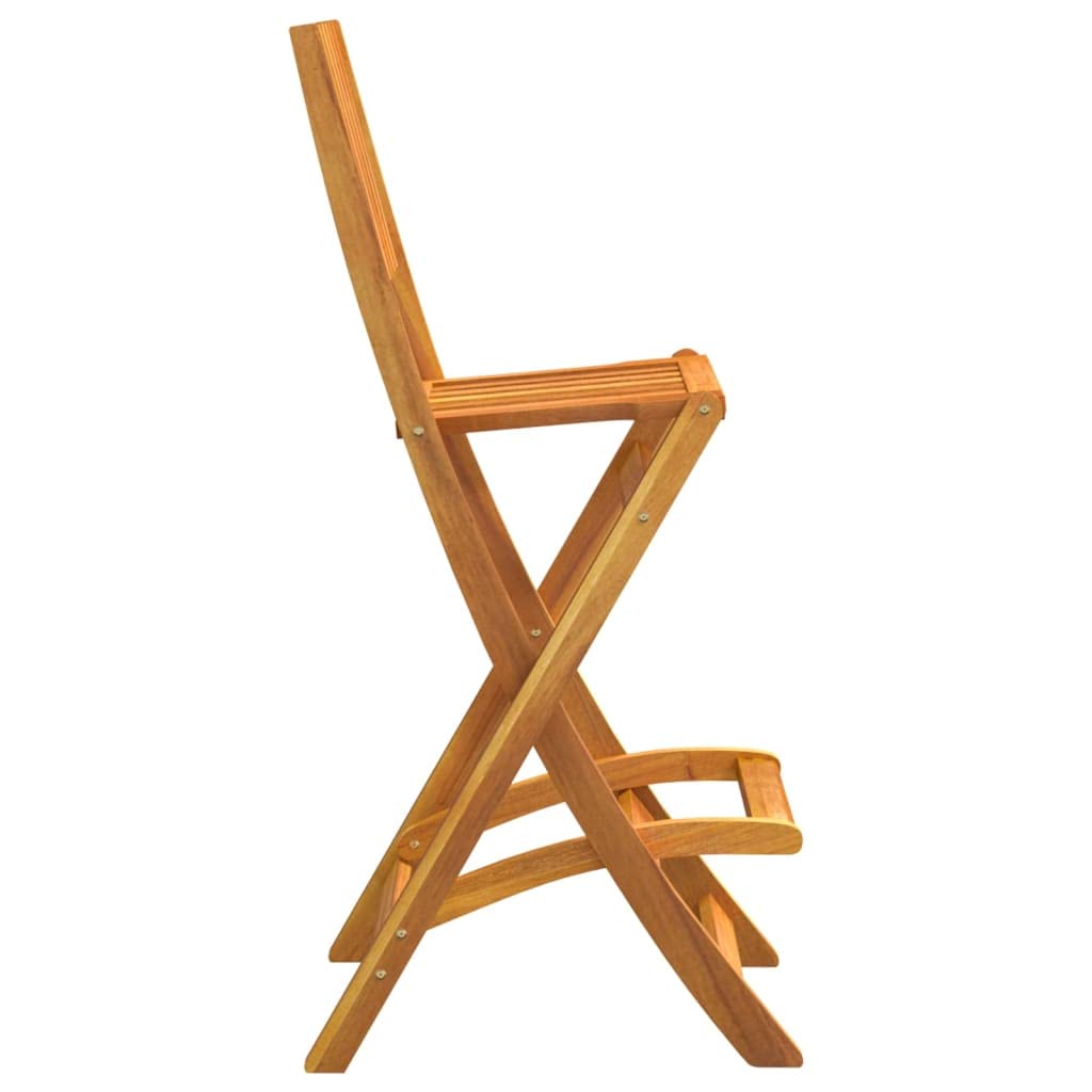 vidaXL Heim & Garten Gartenbar-Set Akazie 3-TLG klappbar