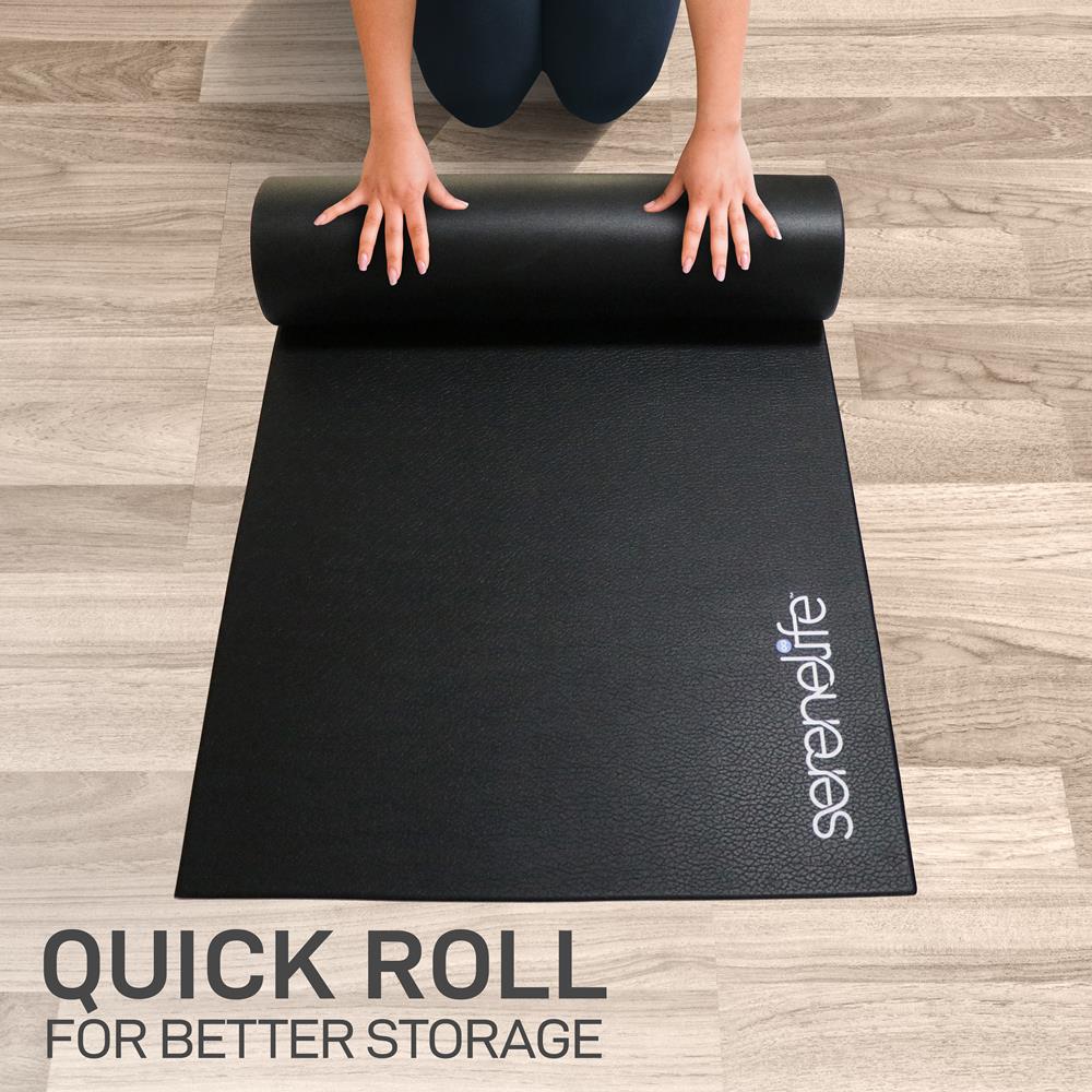 SereneLife Fitnessmatte PVC Bikematte rutschfest 76x152cm 6mm