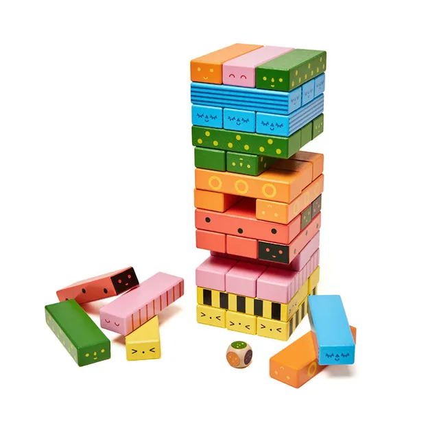 Kikkerland Kidoki Stack-A-Bug Holzspiel Stapelspiel