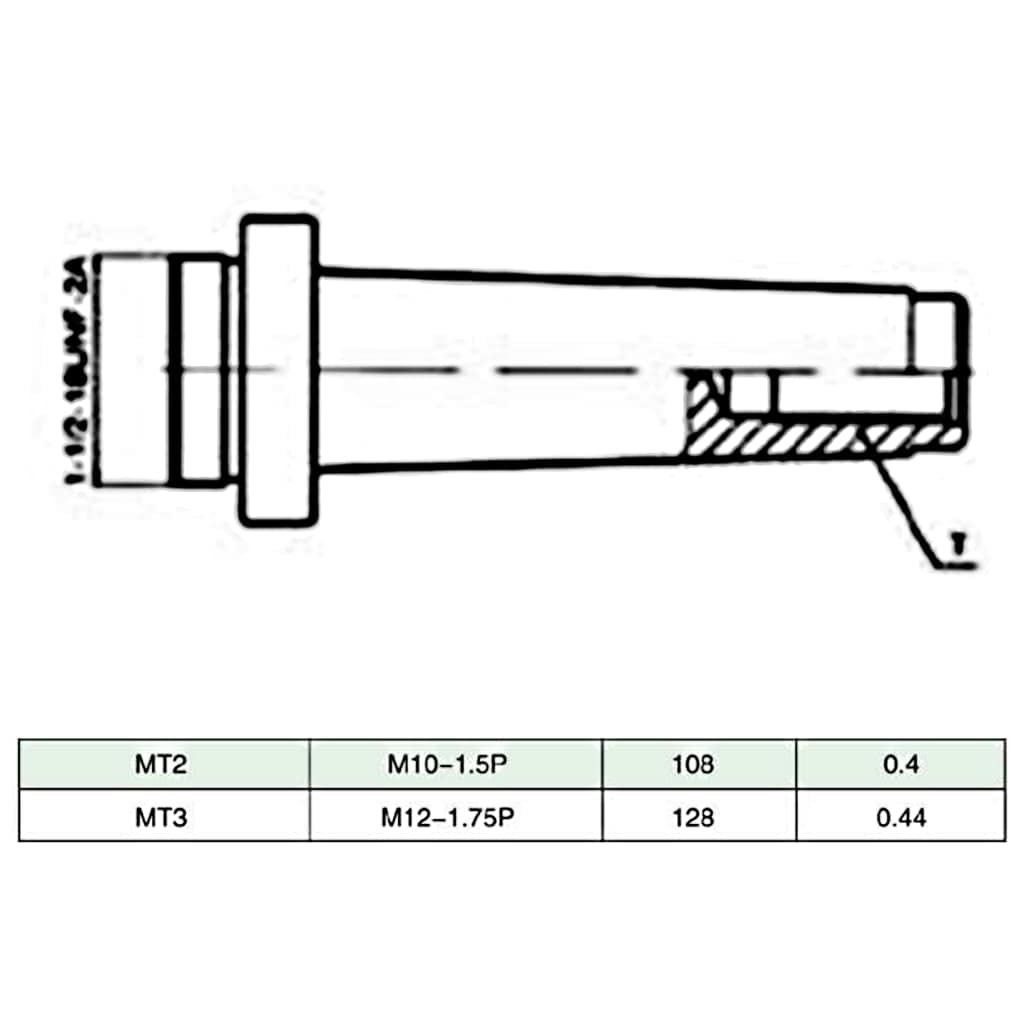 vidaXL Bohrwerkzeug Set 15-tlg. MT3-F1-12 50mm Stahl