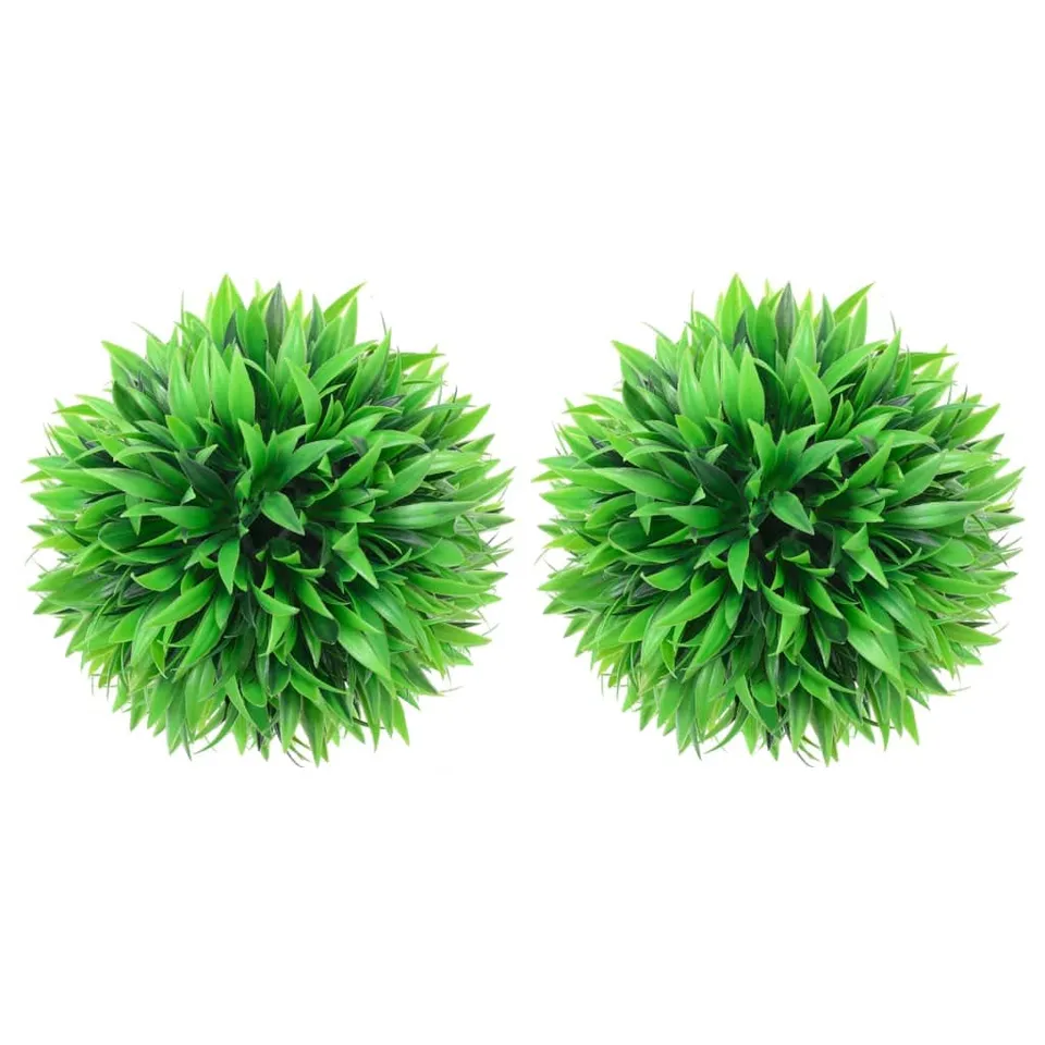 vidaXL Buchsbaumkugel Künstlich Grün 20 cm 2er Set