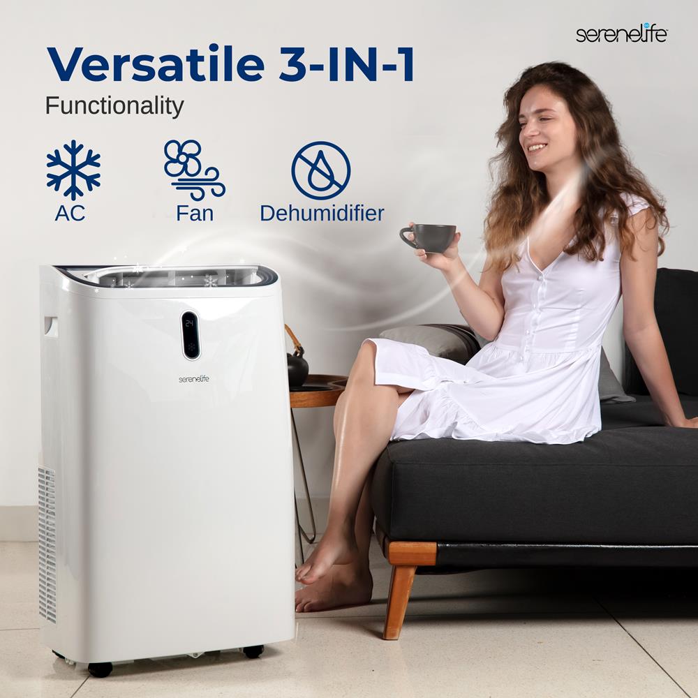 Serenelife Portable AC Mobile Klimaanlage 12000 BTU weiß