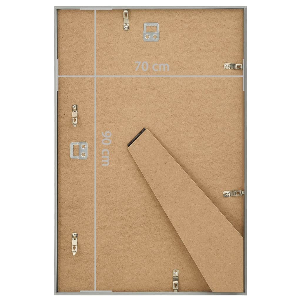 vidaXL Heim & Garten Bilderrahmen 5x 70x90cm Silber MDF Poster