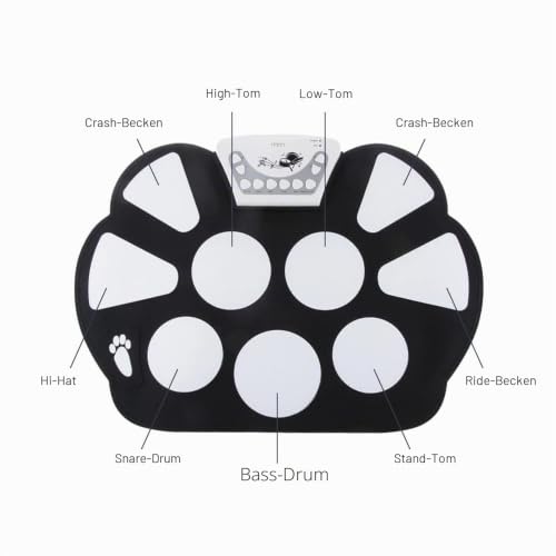 Mikamax Tech Roll Up Drum Kit E-Schlagzeug aufrollbar