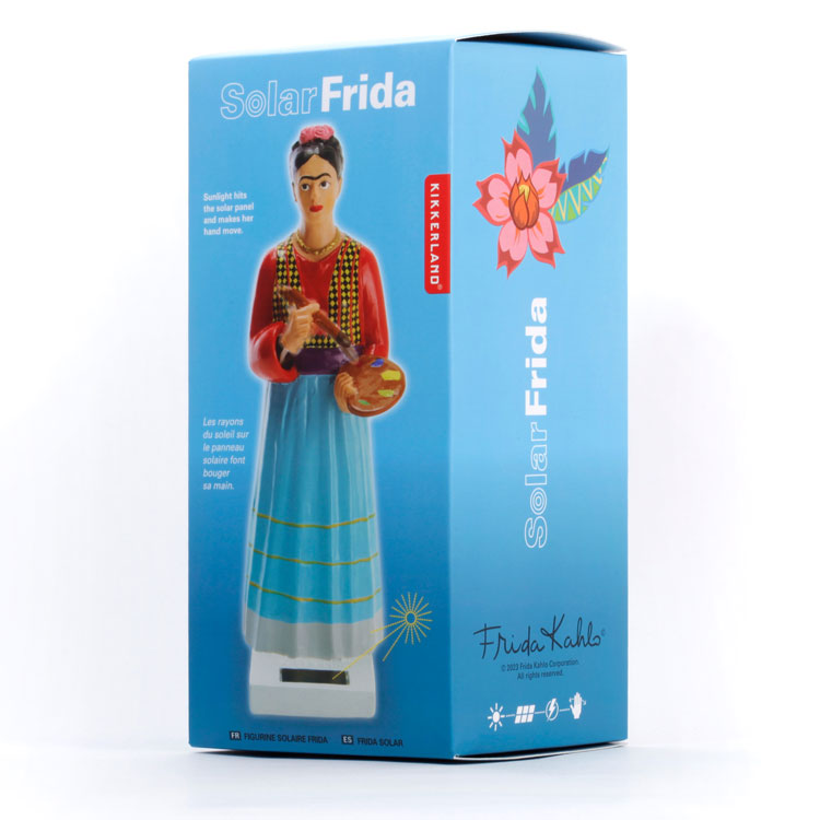 Kikkerland Home Solar Frida Solarfigur Fenster handbemalt