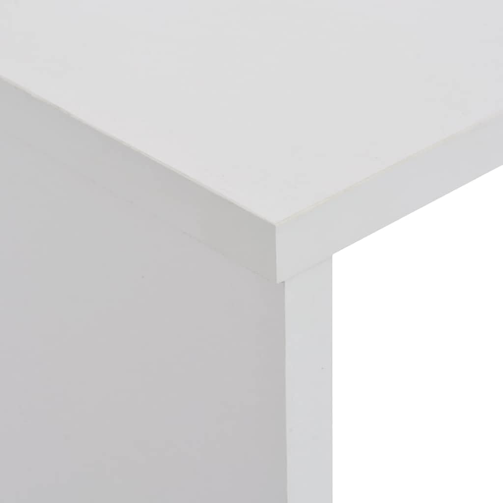vidaXL Bartisch Stehtisch Weiß 130x40x120 cm Holz