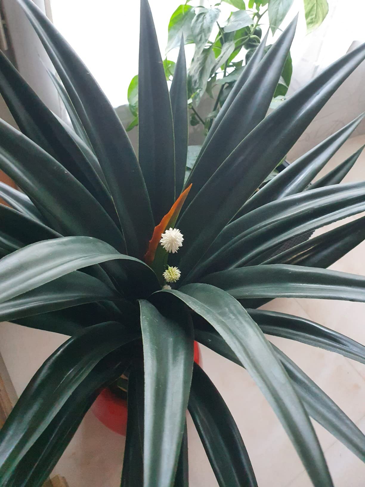 vidaXL Künstliche Sansevieria Bogenhanf 90cm Topf Grün