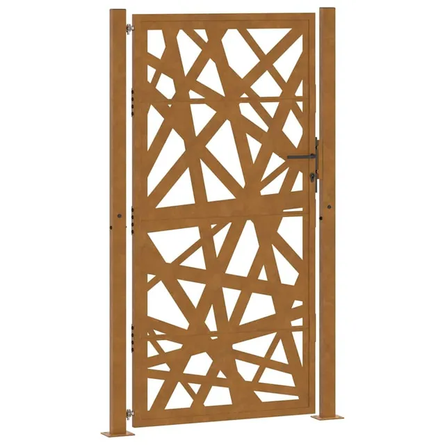 vidaXL Heim & Garten Gartentor 100x200 cm Cortenstahl